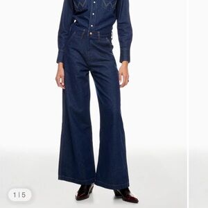 Wrangler free people denim coveralls jumpsuit